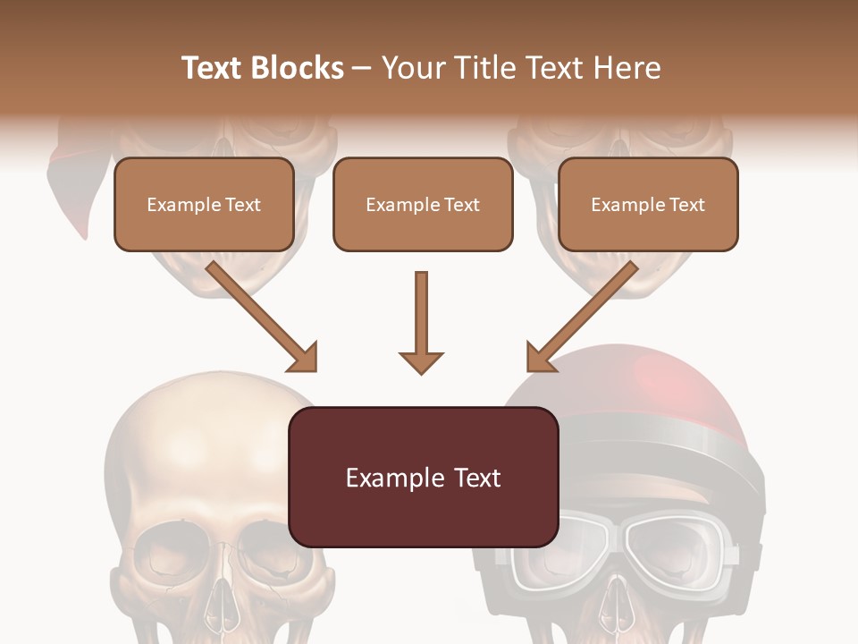 Yellow Blue Tricorn PowerPoint Template