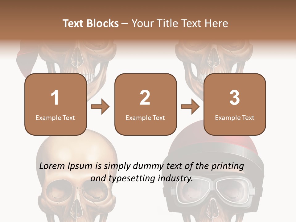 Yellow Blue Tricorn PowerPoint Template