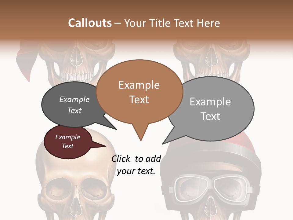 Yellow Blue Tricorn PowerPoint Template