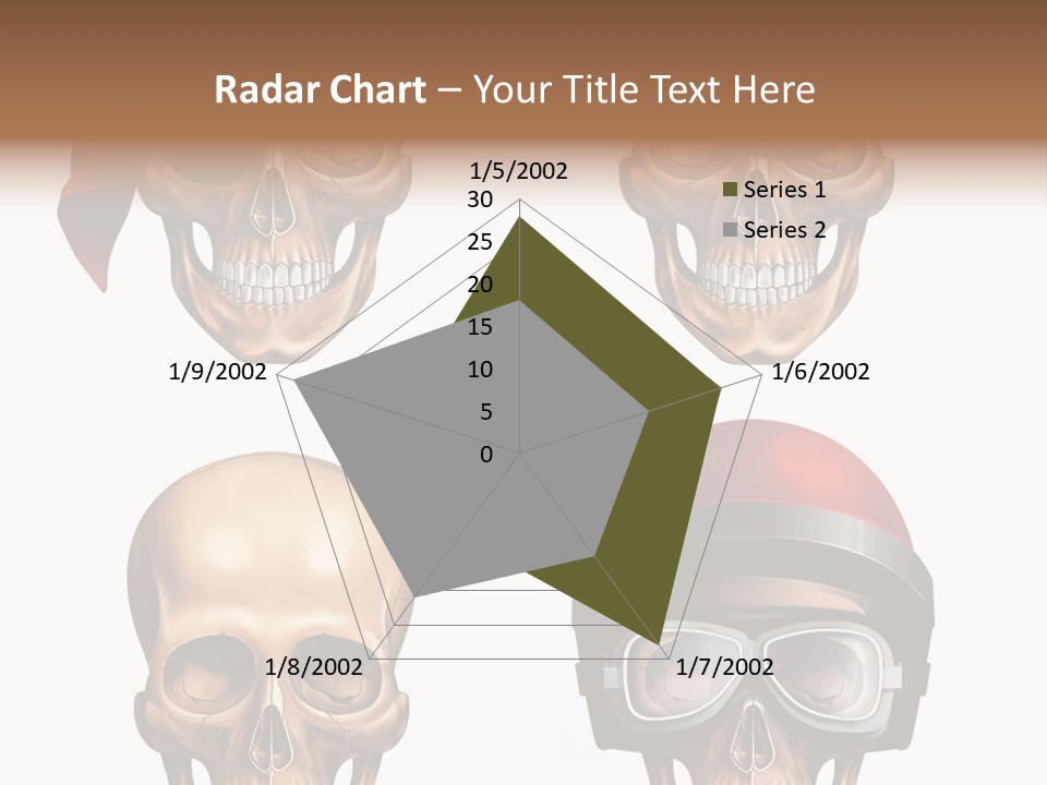 Yellow Blue Tricorn PowerPoint Template