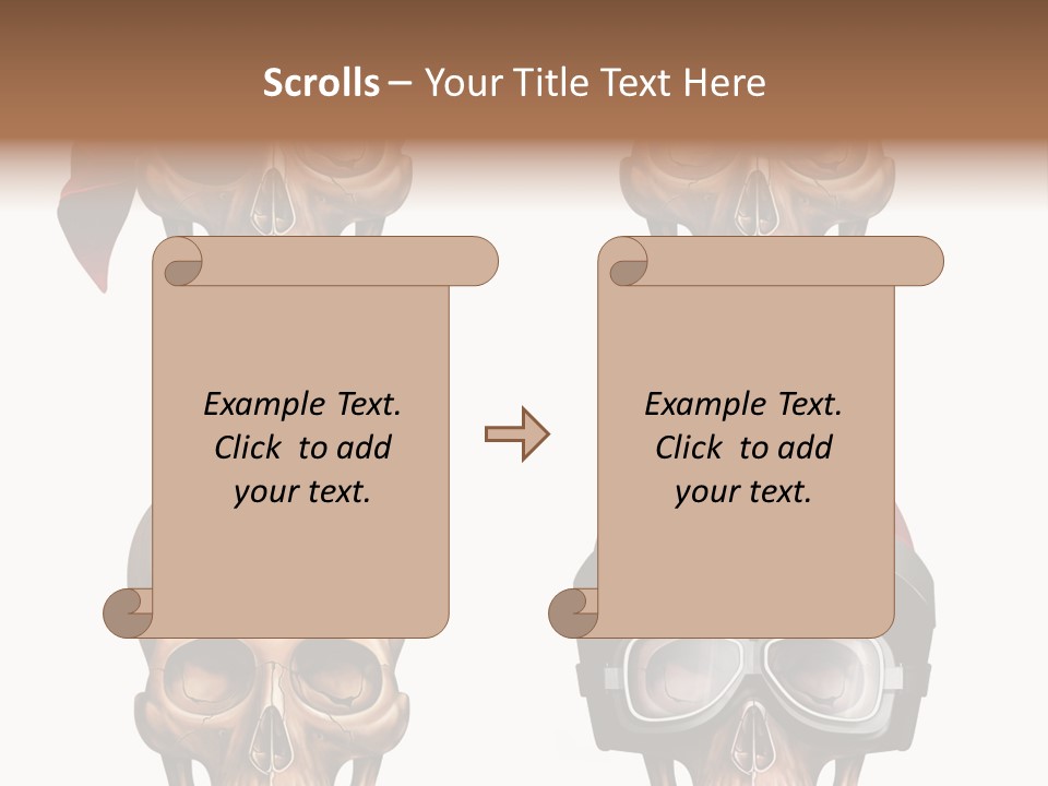 Yellow Blue Tricorn PowerPoint Template