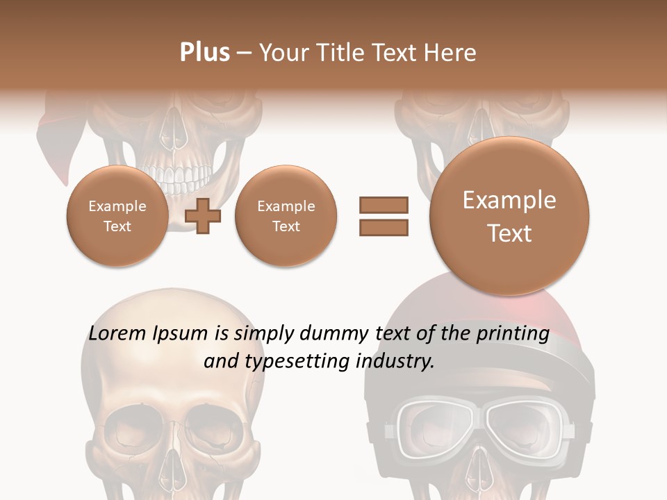 Yellow Blue Tricorn PowerPoint Template