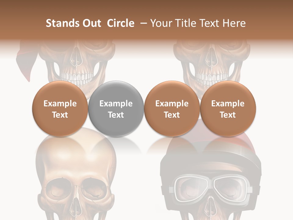 Yellow Blue Tricorn PowerPoint Template