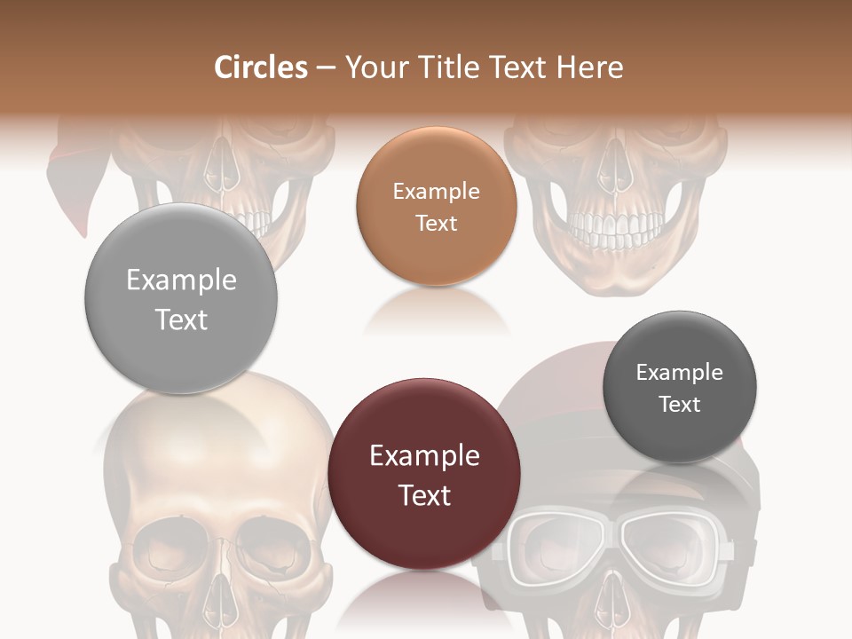 Yellow Blue Tricorn PowerPoint Template