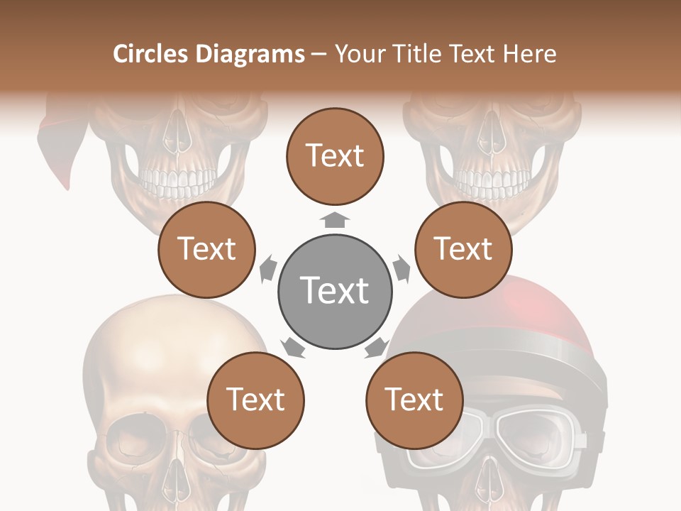 Yellow Blue Tricorn PowerPoint Template