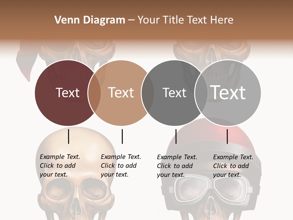 Yellow Blue Tricorn PowerPoint Template