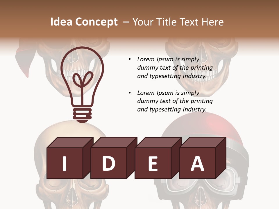 Yellow Blue Tricorn PowerPoint Template