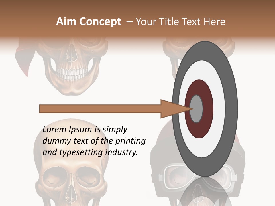 Yellow Blue Tricorn PowerPoint Template