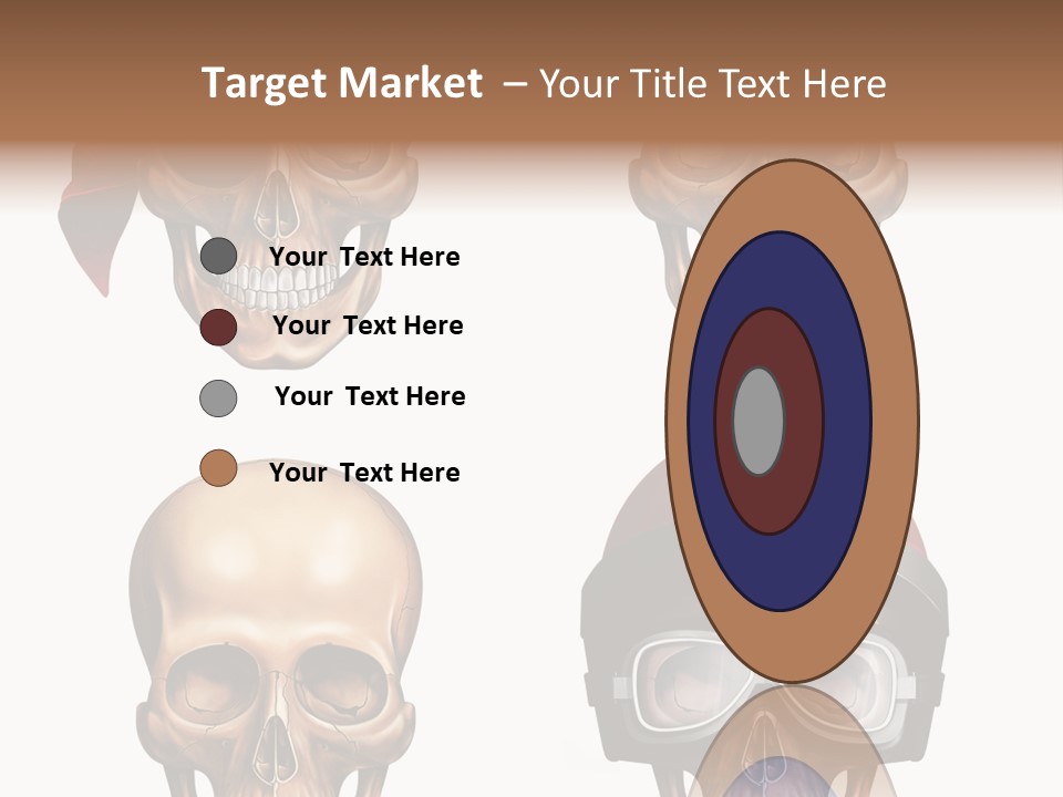 Yellow Blue Tricorn PowerPoint Template