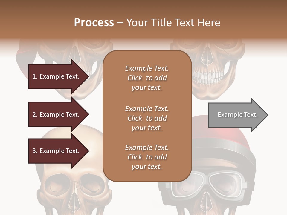 Yellow Blue Tricorn PowerPoint Template