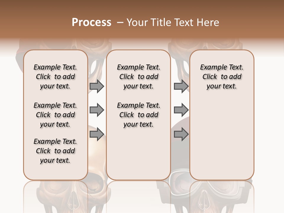 Yellow Blue Tricorn PowerPoint Template