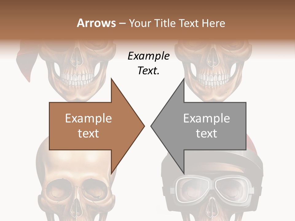 Yellow Blue Tricorn PowerPoint Template