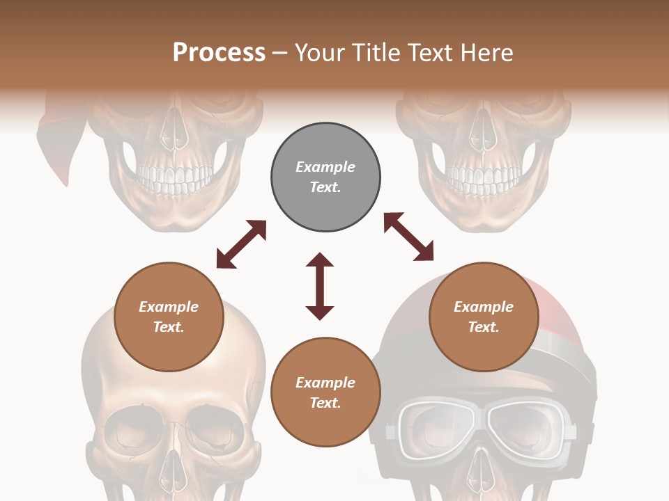 Yellow Blue Tricorn PowerPoint Template