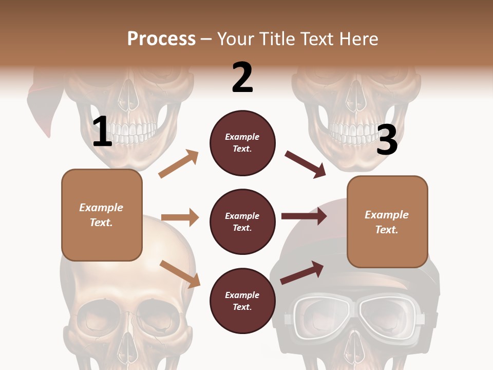 Yellow Blue Tricorn PowerPoint Template