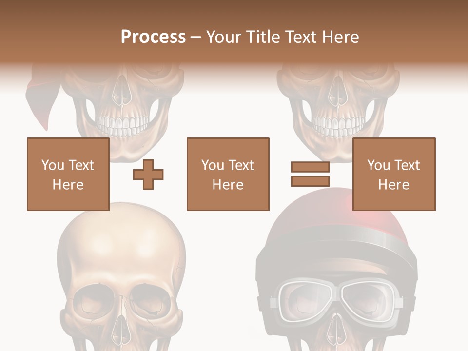 Yellow Blue Tricorn PowerPoint Template