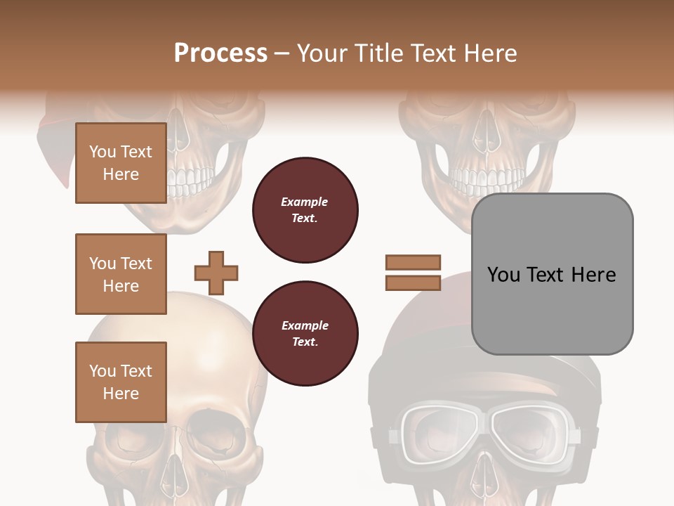 Yellow Blue Tricorn PowerPoint Template