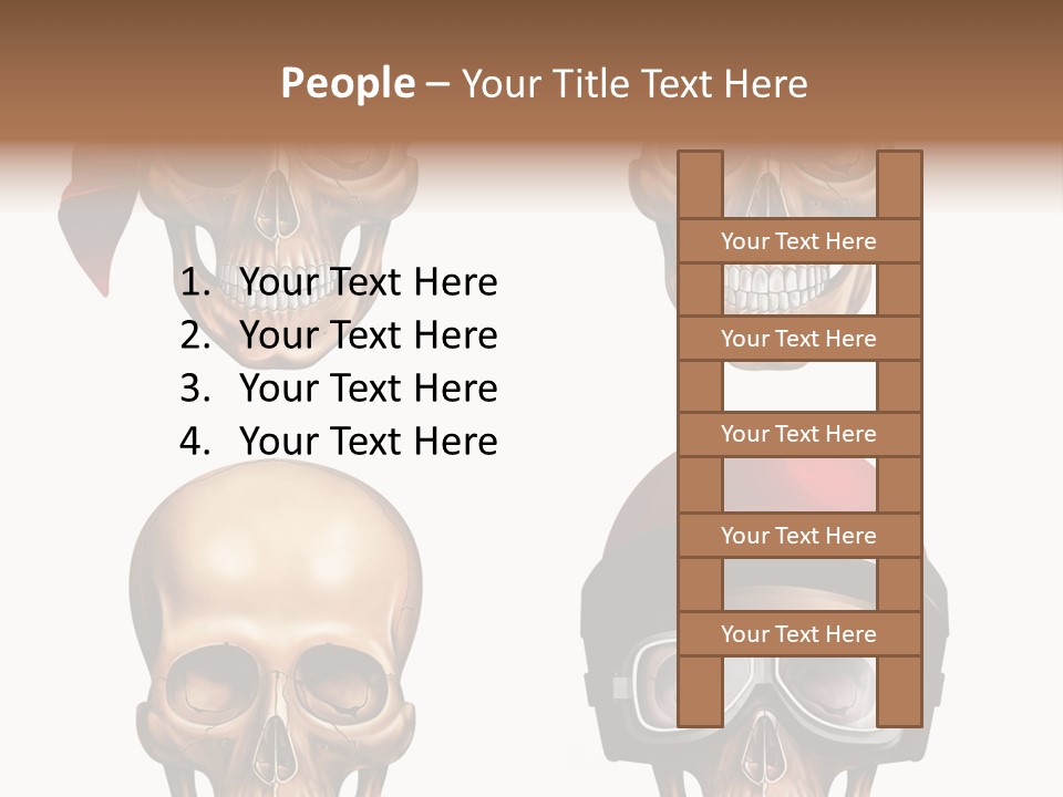 Yellow Blue Tricorn PowerPoint Template