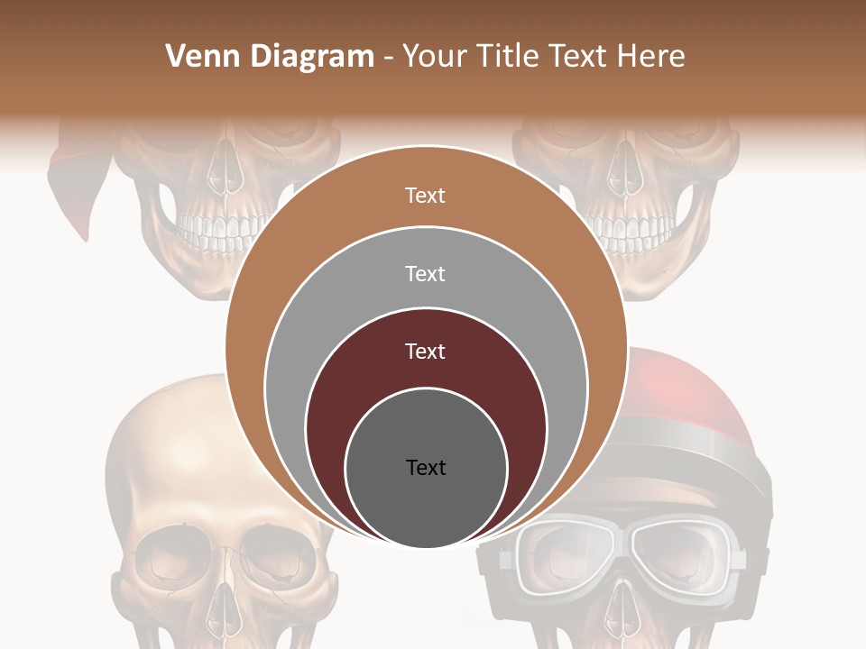 Yellow Blue Tricorn PowerPoint Template