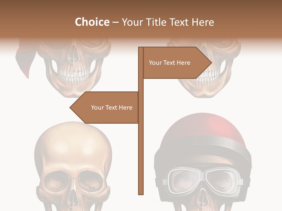 Yellow Blue Tricorn PowerPoint Template