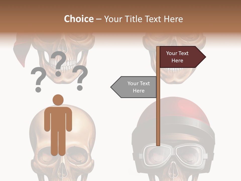 Yellow Blue Tricorn PowerPoint Template