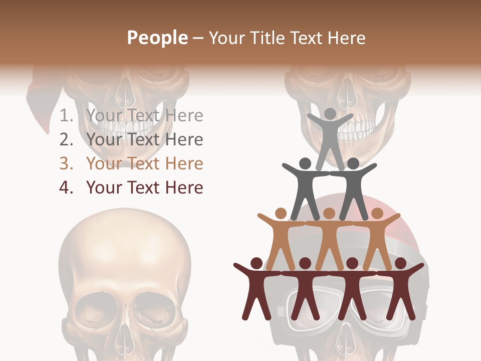 Yellow Blue Tricorn PowerPoint Template