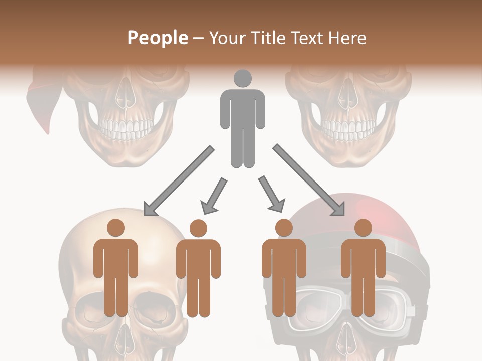 Yellow Blue Tricorn PowerPoint Template