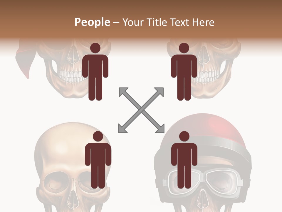 Yellow Blue Tricorn PowerPoint Template