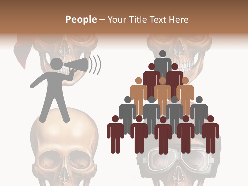 Yellow Blue Tricorn PowerPoint Template