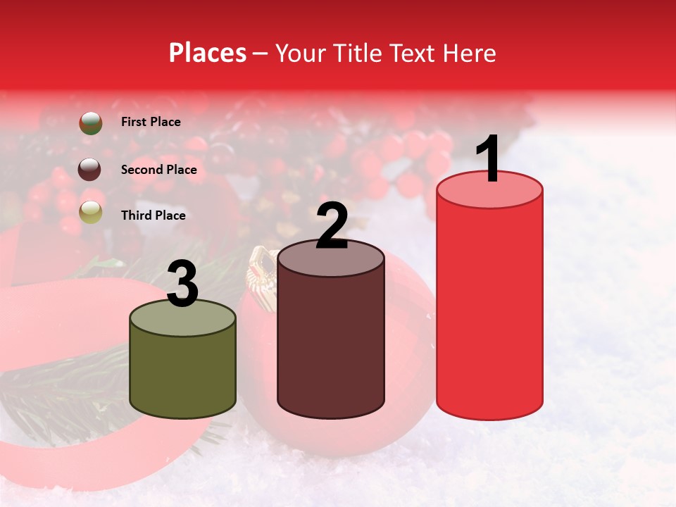 Xmas Frost White PowerPoint Template