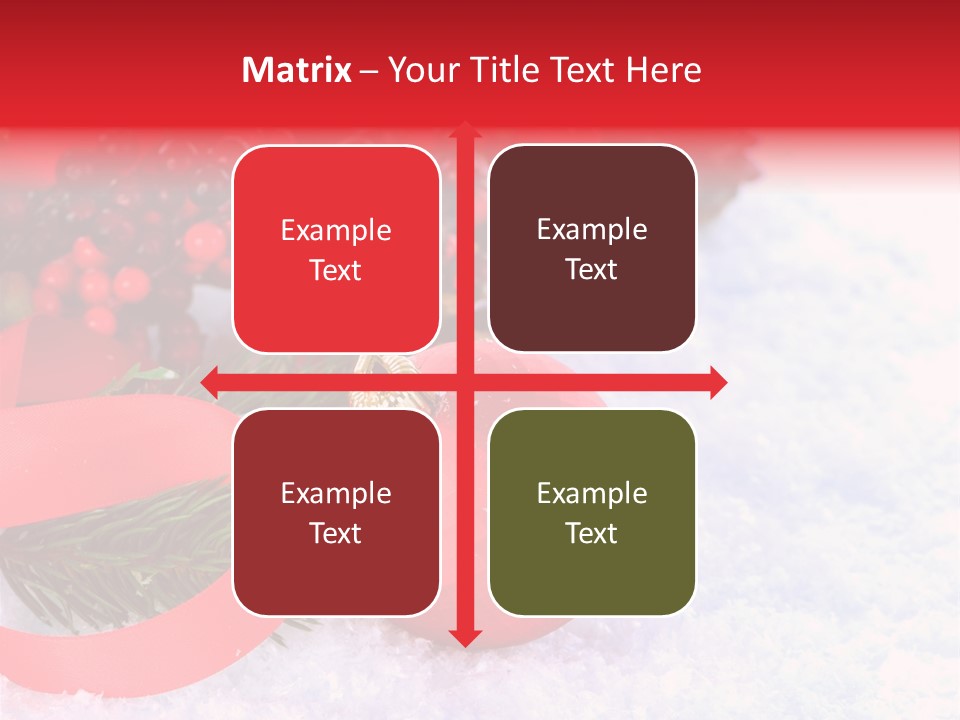 Xmas Frost White PowerPoint Template