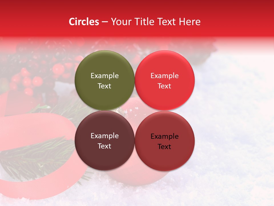 Xmas Frost White PowerPoint Template
