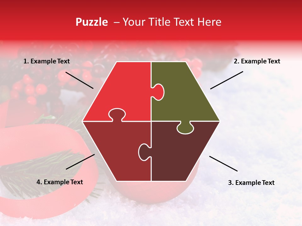 Xmas Frost White PowerPoint Template