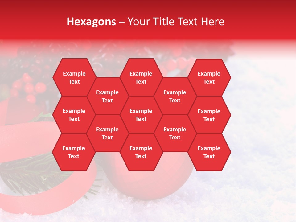 Xmas Frost White PowerPoint Template