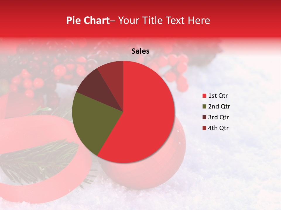Xmas Frost White PowerPoint Template