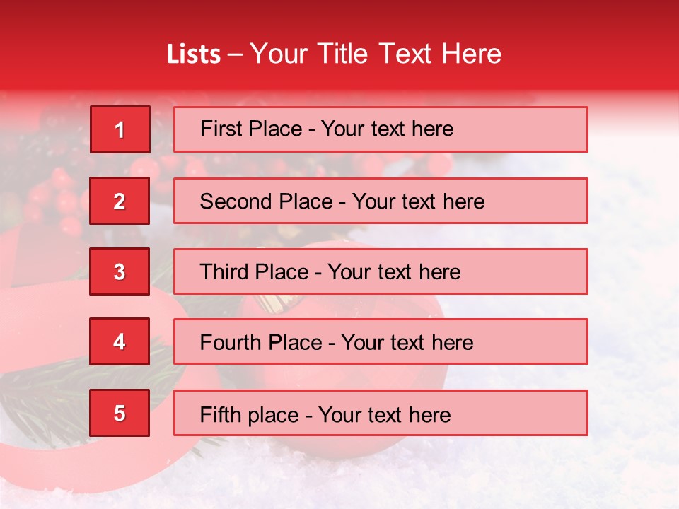 Xmas Frost White PowerPoint Template