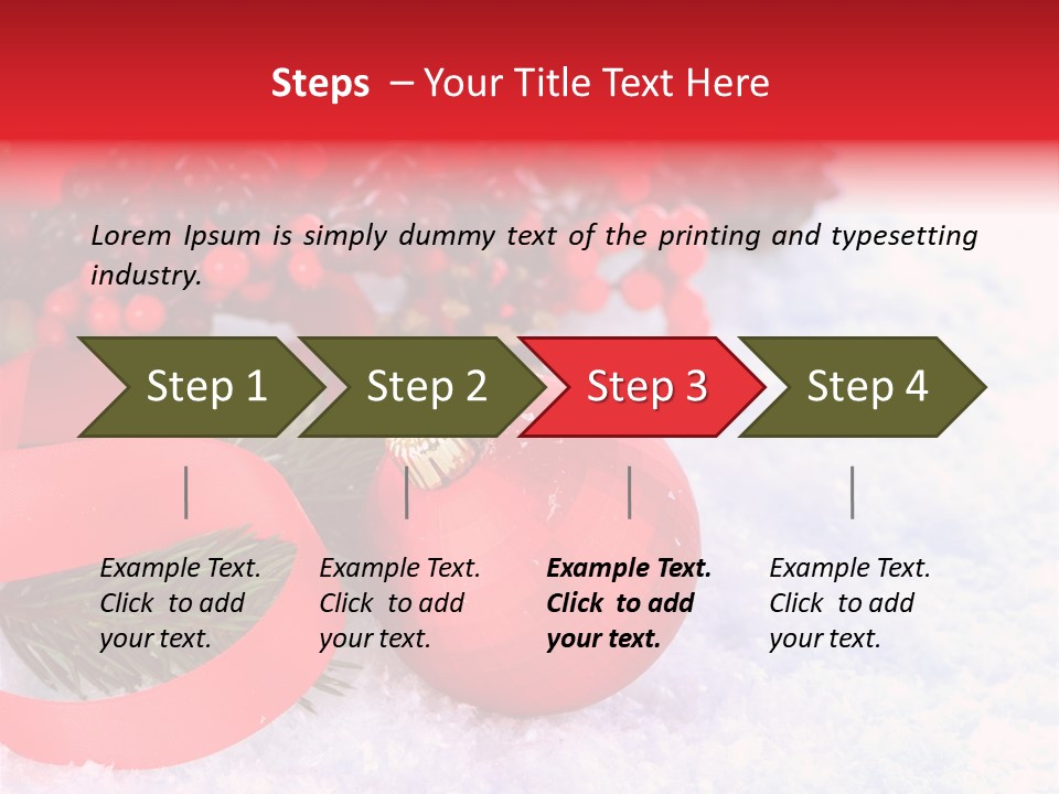 Xmas Frost White PowerPoint Template