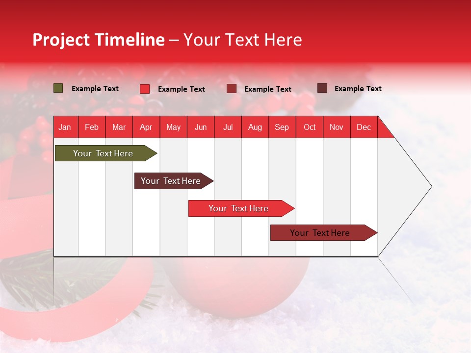 Xmas Frost White PowerPoint Template