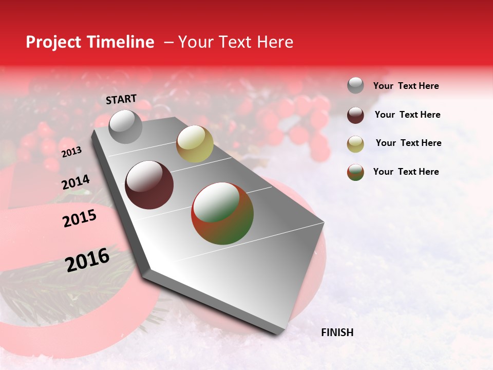 Xmas Frost White PowerPoint Template