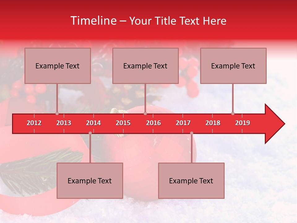 Xmas Frost White PowerPoint Template