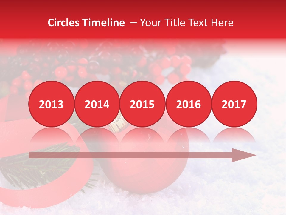 Xmas Frost White PowerPoint Template