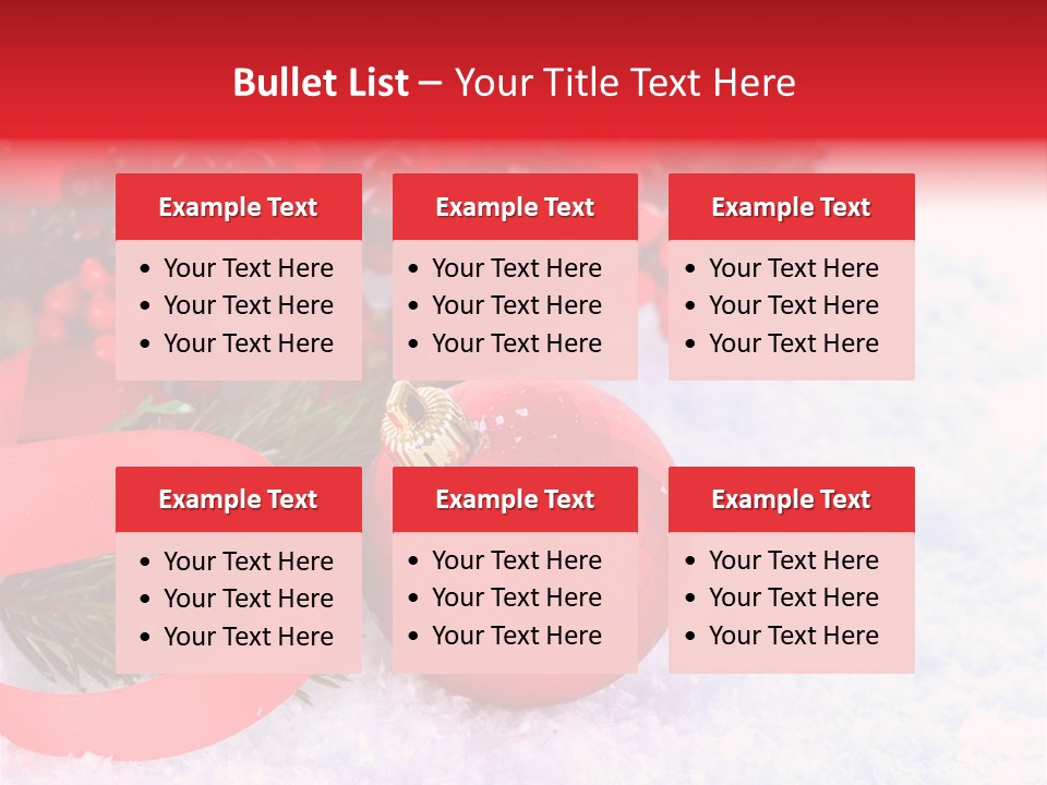 Xmas Frost White PowerPoint Template