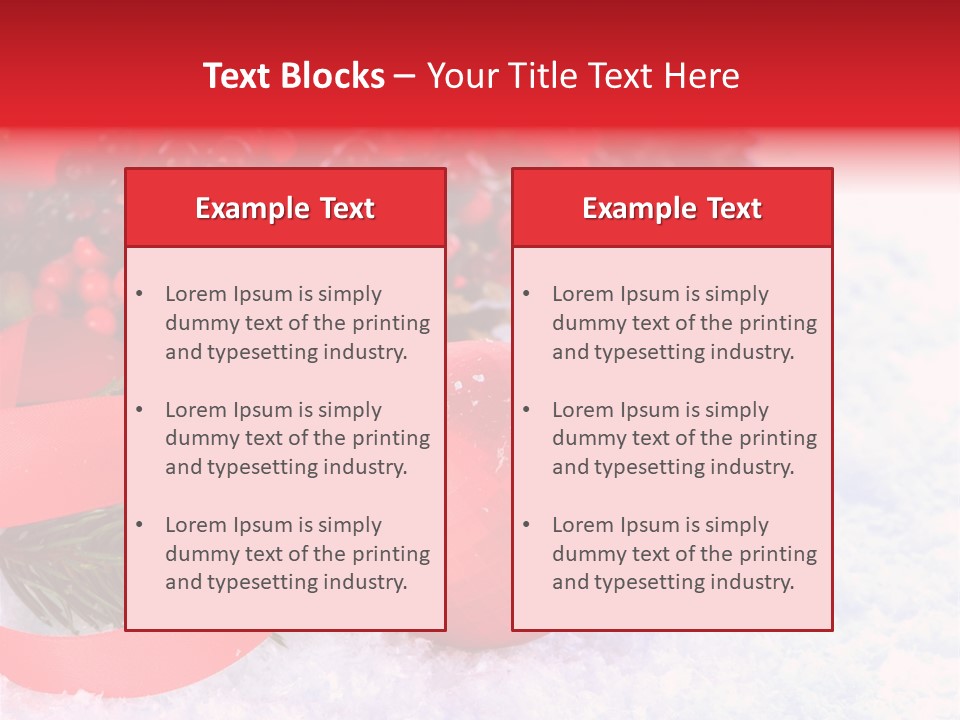 Xmas Frost White PowerPoint Template