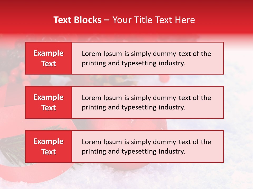 Xmas Frost White PowerPoint Template