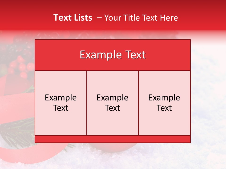 Xmas Frost White PowerPoint Template