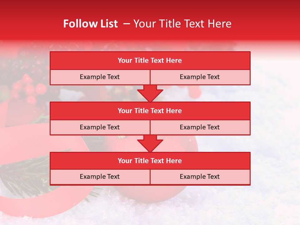 Xmas Frost White PowerPoint Template