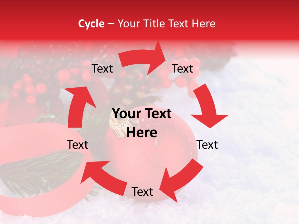 Xmas Frost White PowerPoint Template