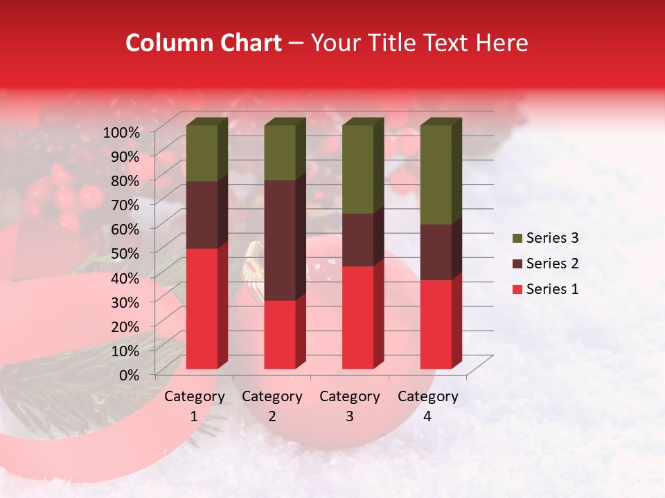 Xmas Frost White PowerPoint Template