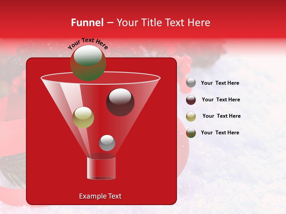 Xmas Frost White PowerPoint Template