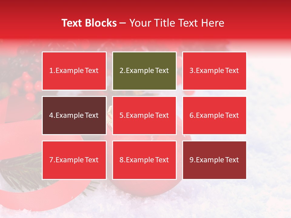 Xmas Frost White PowerPoint Template