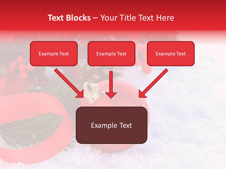 Xmas Frost White PowerPoint Template